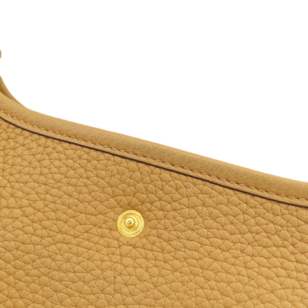 Hermes Evelyne TPM Chai Gold Shoulder Bag Taurillon — view 8