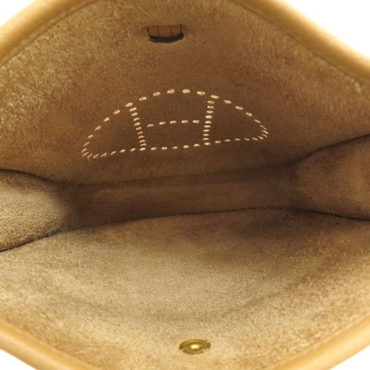 Hermes Evelyne TPM Chai Gold Shoulder Bag Taurillon — view 5