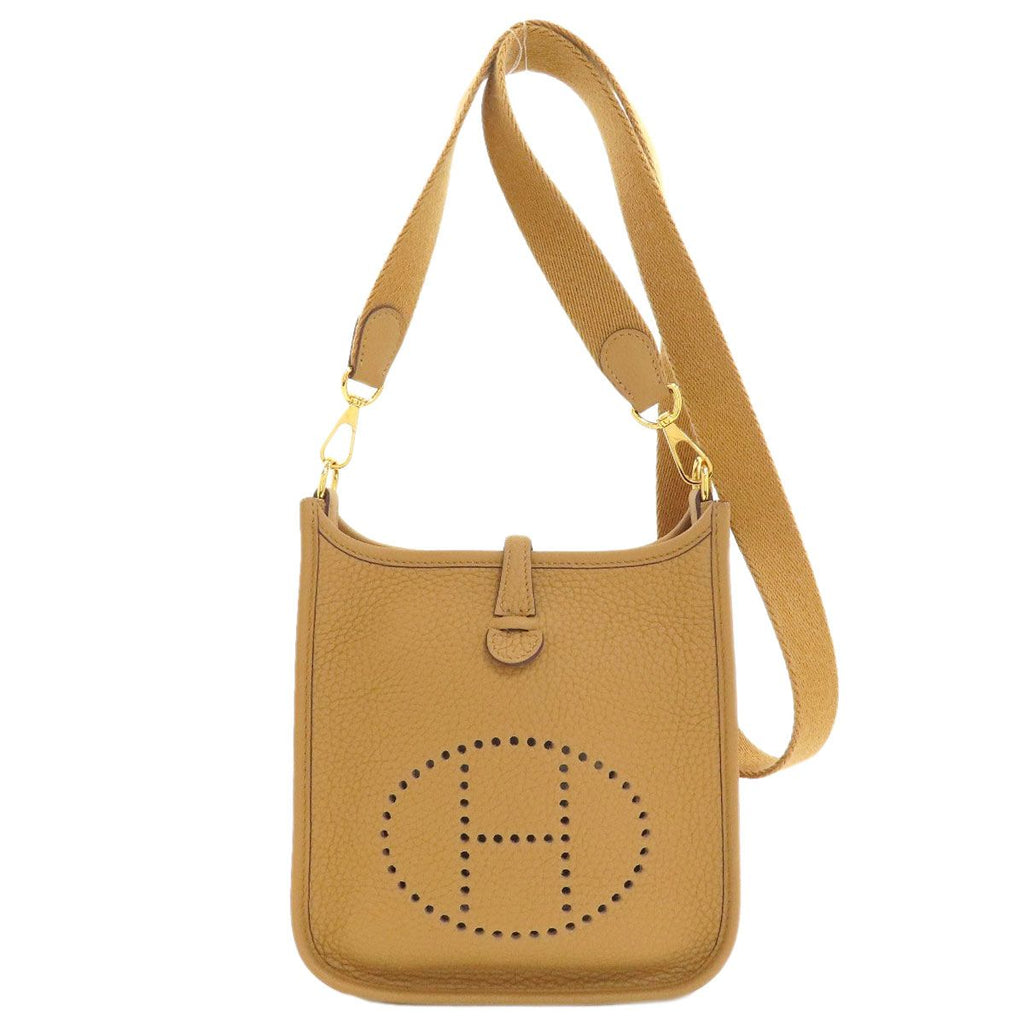 Hermes Evelyne TPM Chai Gold Shoulder Bag Taurillon