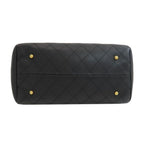 Chanel Quilted Chain Tote Bag Gold Calfskin — view 4