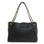 Chanel Quilted Chain Tote Bag Gold Calfskin — view 2