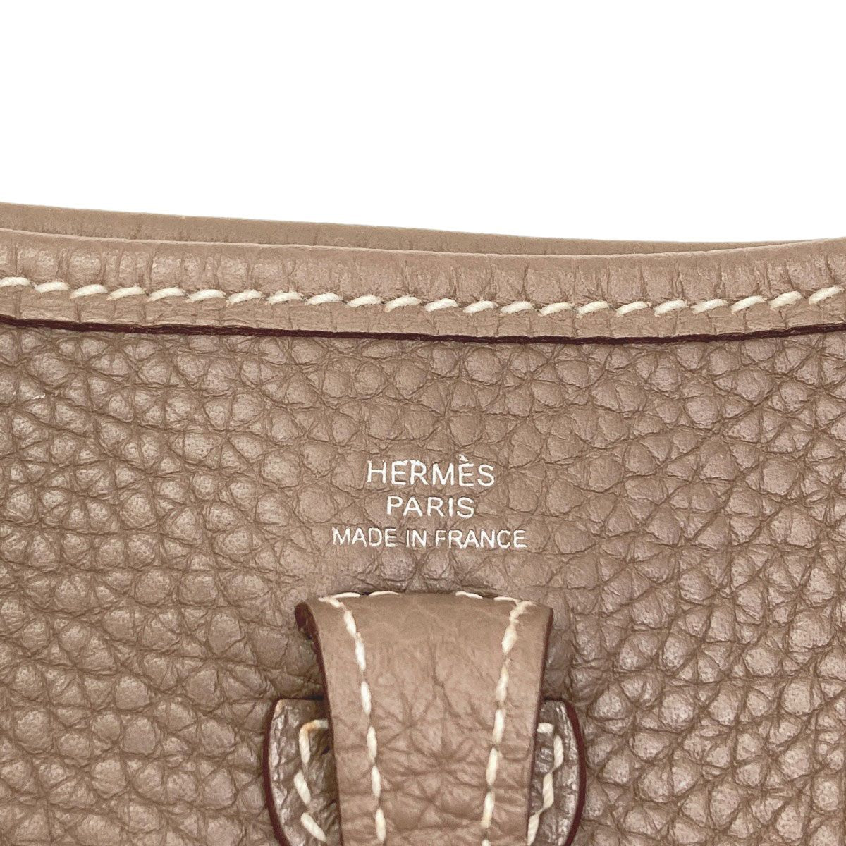 Hermes Evelyne TPM Etop Silver Shoulder Bag Taurillon — view 6