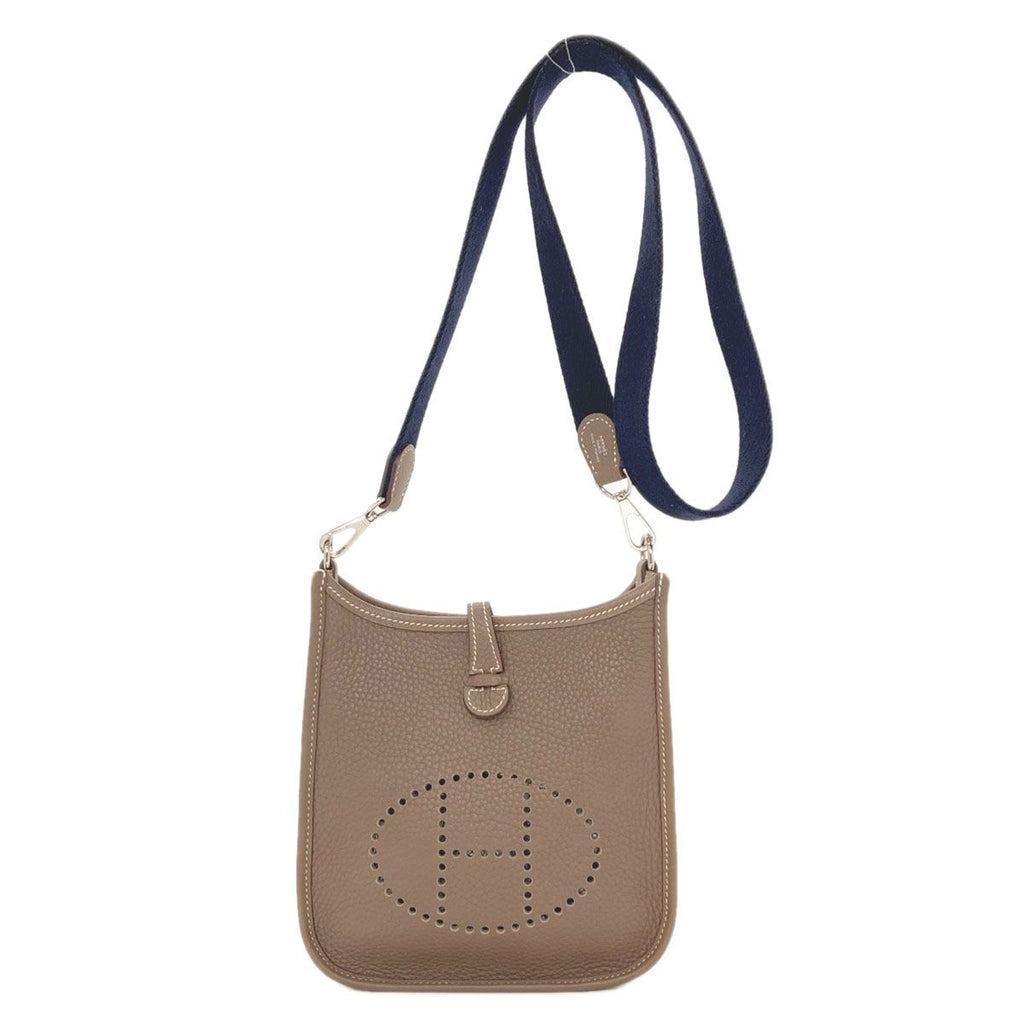 Hermes Evelyne TPM Etop Silver Shoulder Bag Taurillon