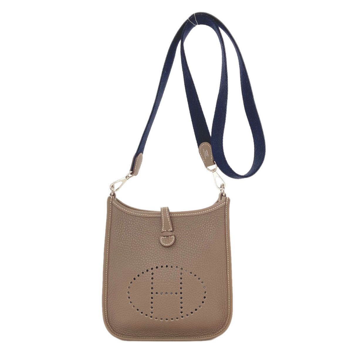 Hermes Evelyne TPM Etop Silver Shoulder Bag Taurillon