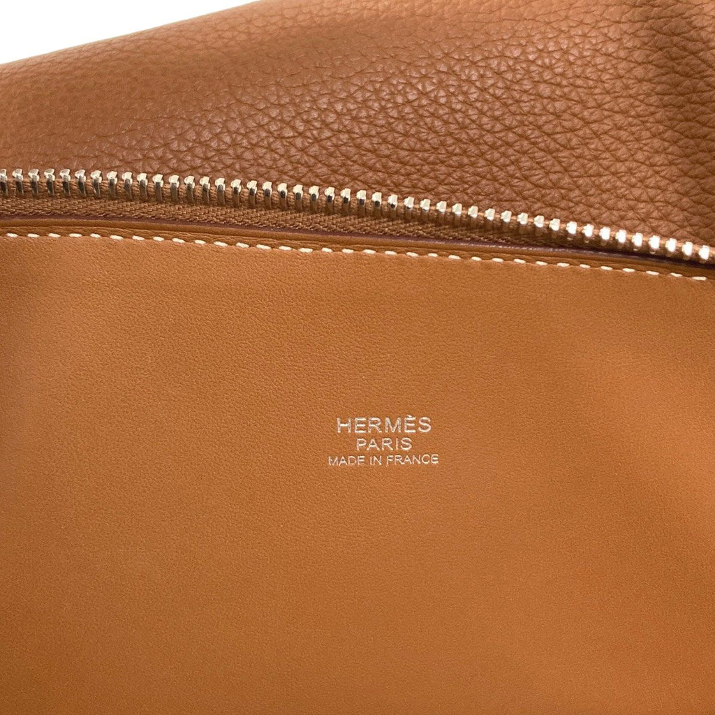 Hermes Bolide 35 Gold Silver Handbag Togo — view 6