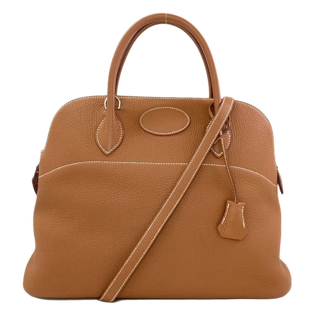 Hermes Bolide 35 Gold Silver Handbag Togo