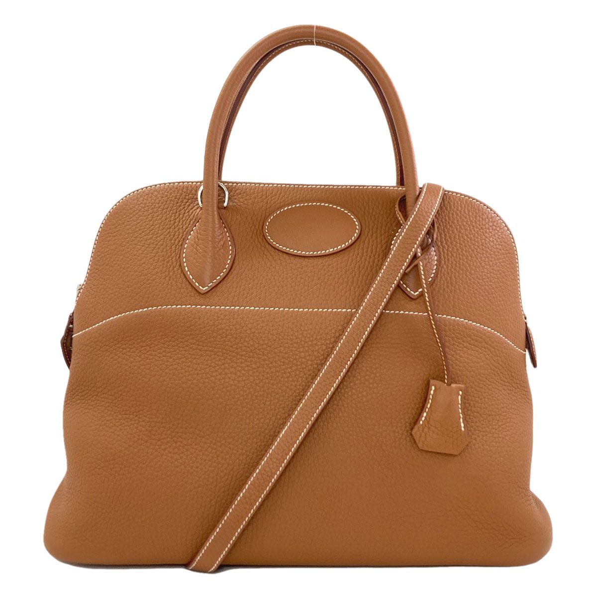 Hermes Bolide 35 Gold Silver Handbag Togo