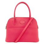 Hermes Bolide 27 Rose Silver Handbag Epsom