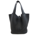 Hermes Picotin Lock MM Silver Handbag Taurillon — view 2
