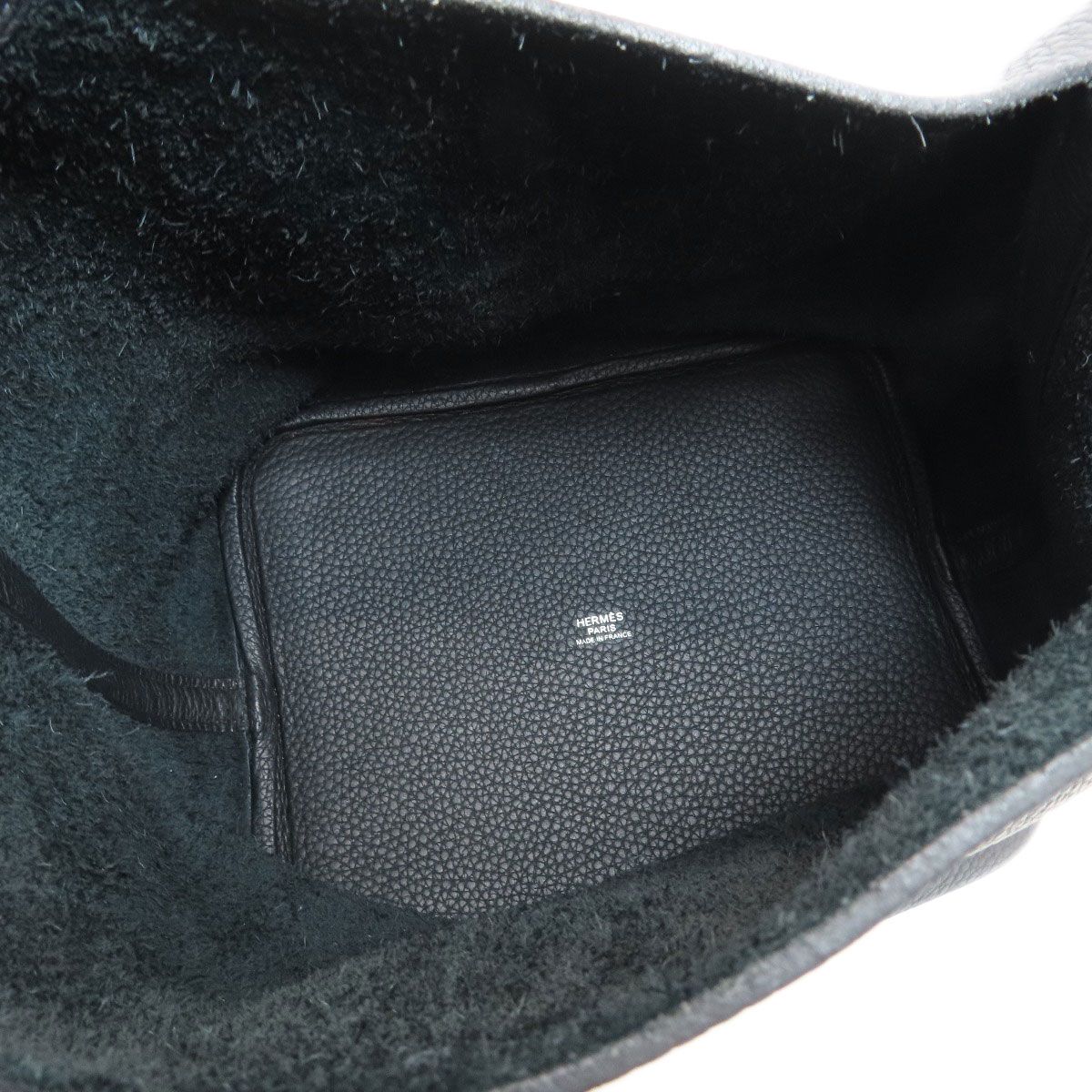 Hermes Picotin Lock MM Silver Handbag Taurillon — view 5