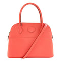 Hermes Bolide 27 Silver Handbag Epsom