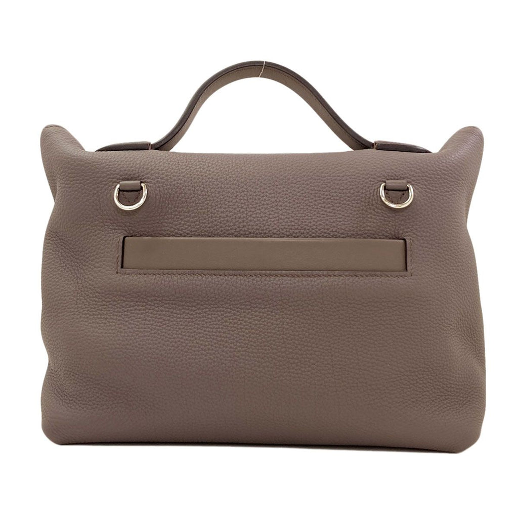 Hermes Vancatl 29 Etain Silver Handbag Togo — view 2