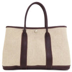 Hermes Garden Party TPM Silver Handbag Toile — view 2