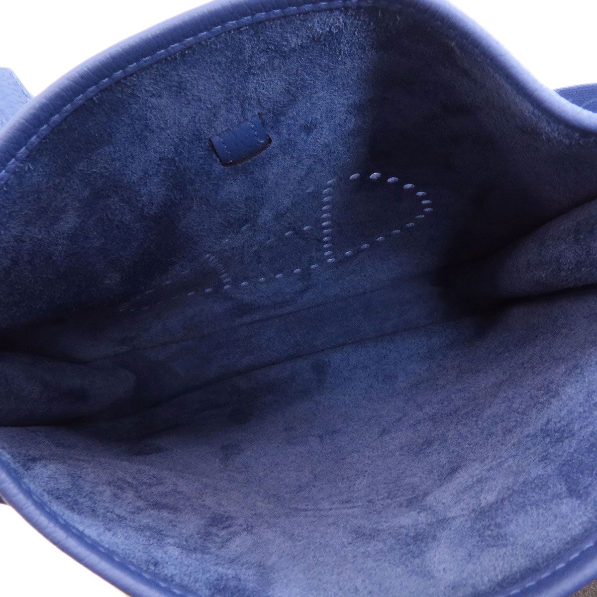 Hermes Evelyne 3 PM Silver Shoulder Bag Taurillon — view 5