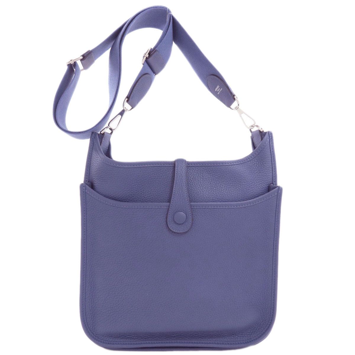 Hermes Evelyne 3 PM Silver Shoulder Bag Taurillon — view 2