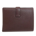 Hermes Bearn Compact Silver Bifold Wallet with Coin Pocket Chevre — view 2