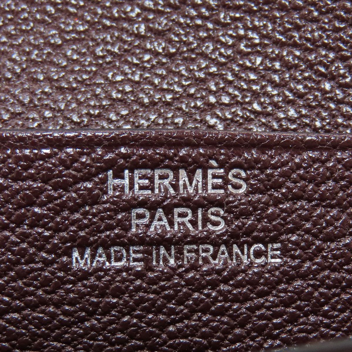 Hermes Bearn Compact Silver Bifold Wallet with Coin Pocket Chevre — view 7
