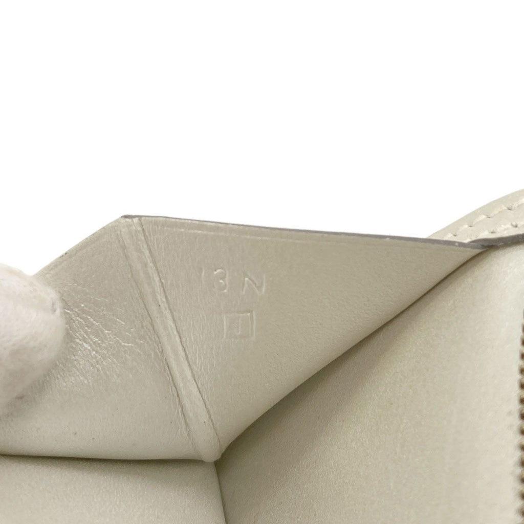 Hermes Bearn Compact Gold Bifold Wallet with Coin Pocket Box Calf — view 8