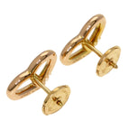 Hermes Chaine D'ancre Heart Earrings 18k Pink Gold — view 2