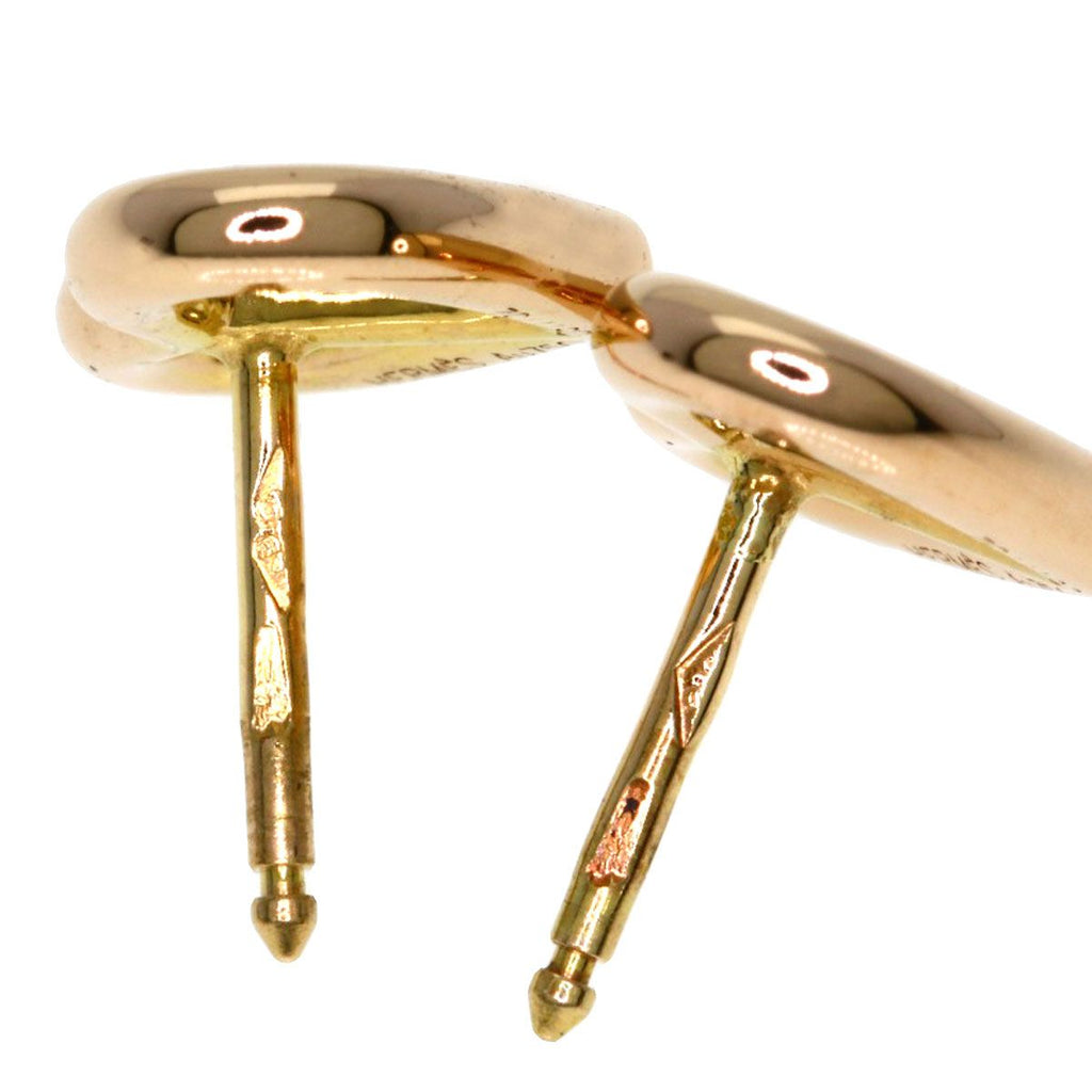 Hermes Chaine D'ancre Heart Earrings 18k Pink Gold — view 4