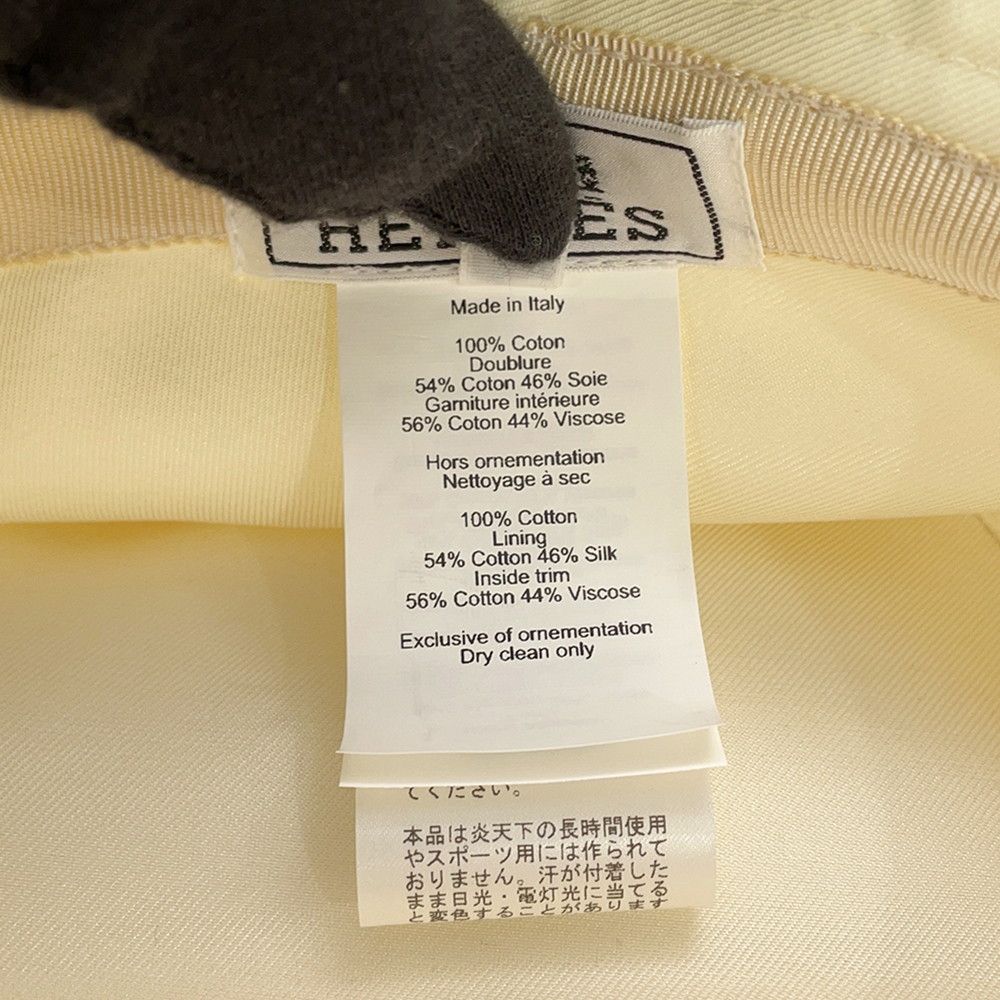 Hermes Hat Harper Electric Embroidery Cotton 57 Hat Bucket — view 8