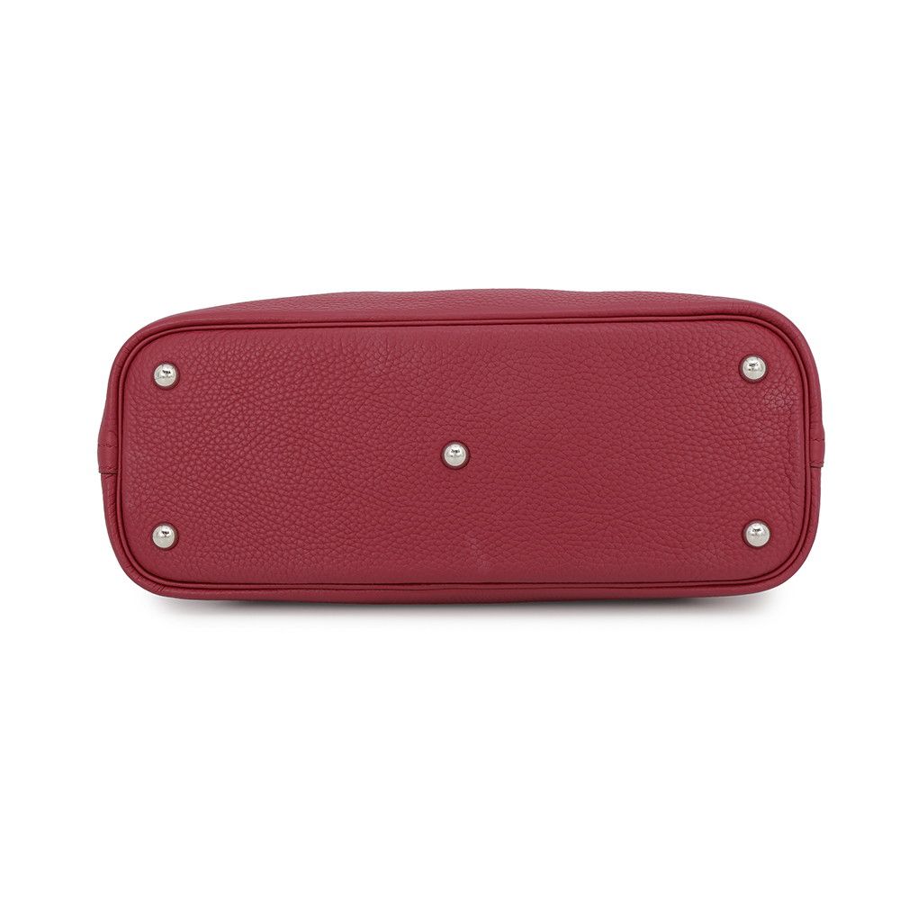 Hermes Handbag Bolide 31 Ruby Silver Taurillon Clemence 2-Way — view 3