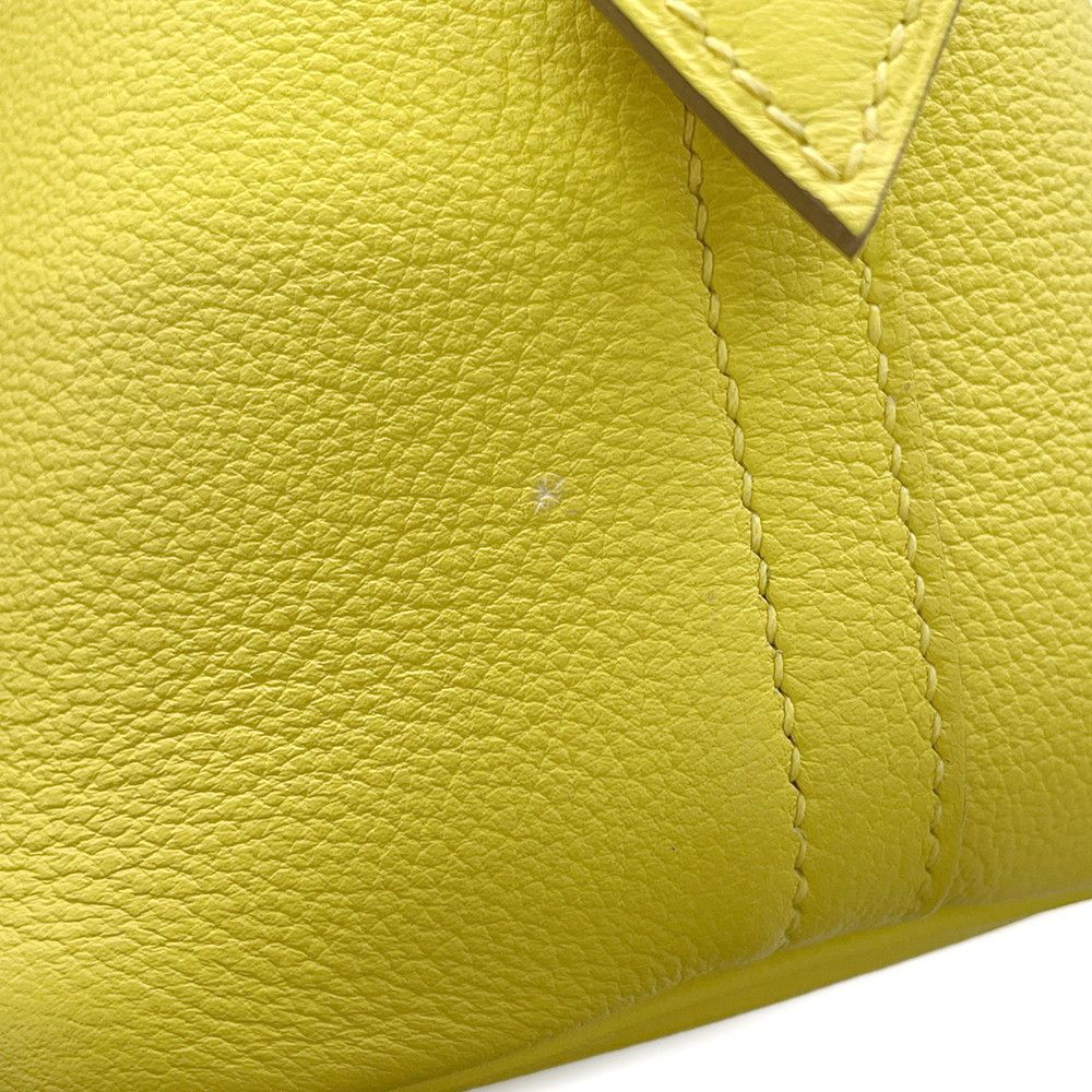 Hermes Handbag Bolide 30 Lime Gold Ever Color 2-Way — view 8