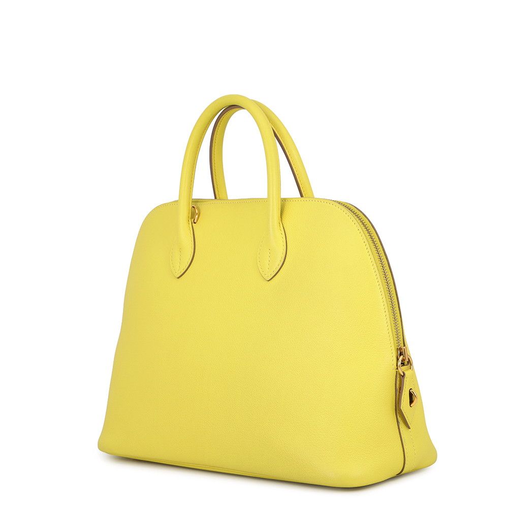 Hermes Handbag Bolide 30 Lime Gold Ever Color 2-Way — view 2