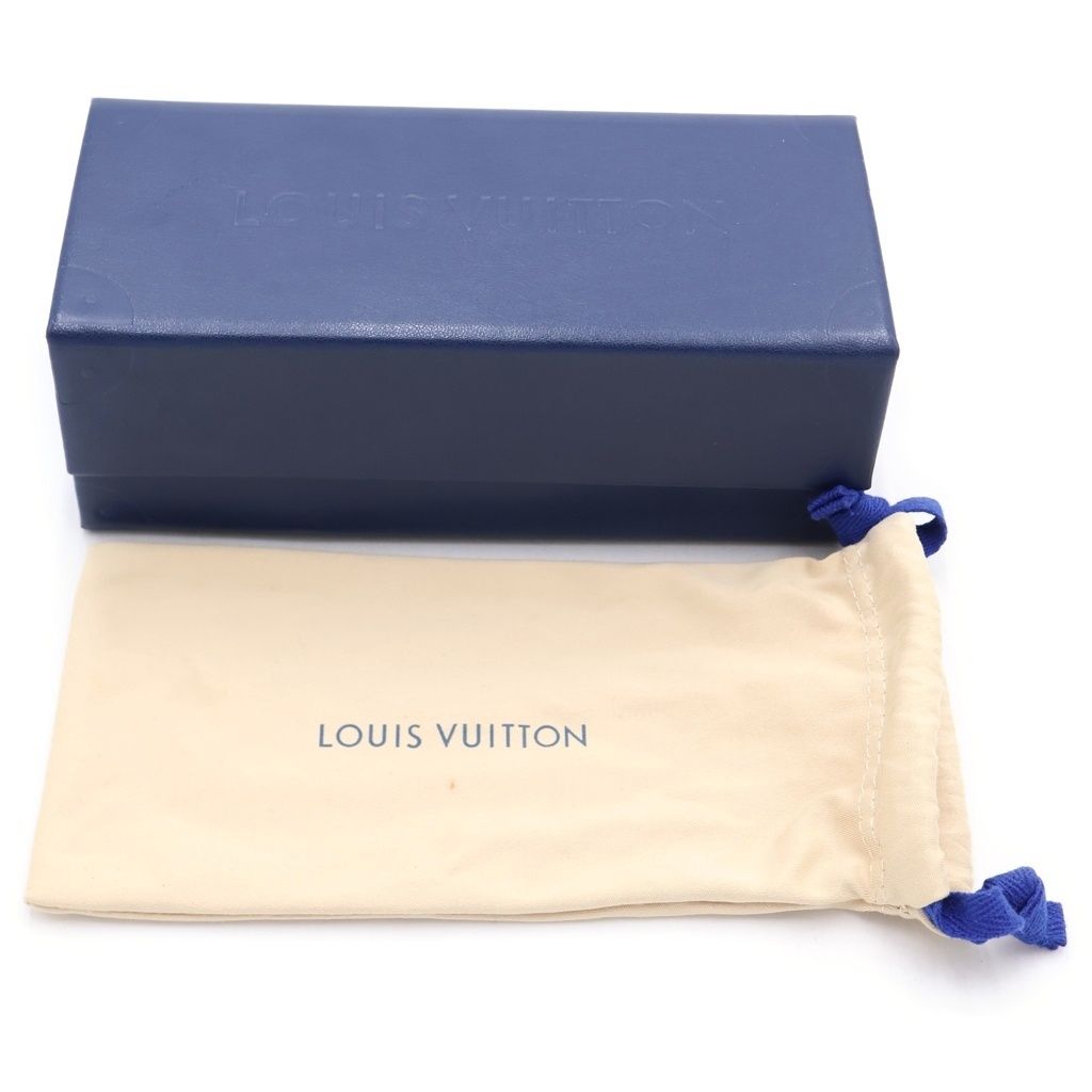 Louis Vuitton LV Signature Square Round Sunglasses Eyewear Black — view 6