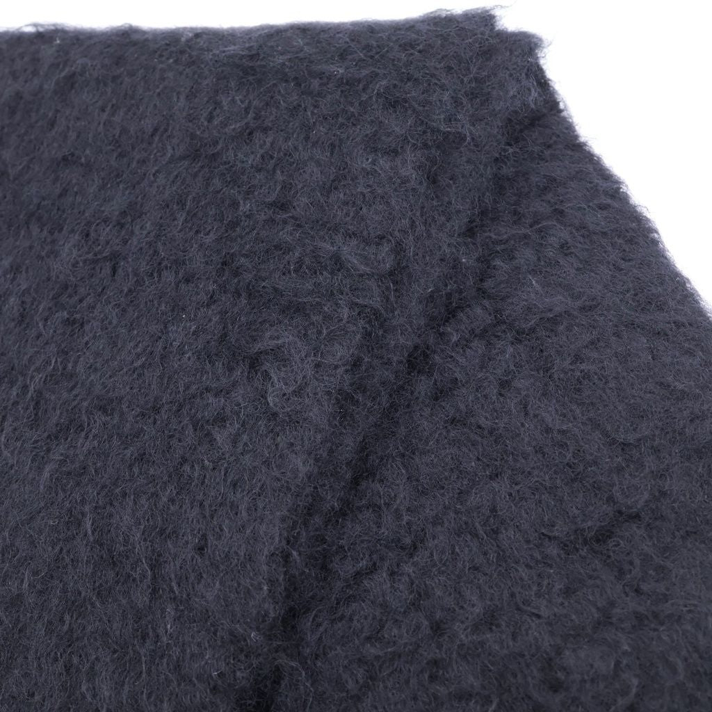 Loewe Anagram Fringe Scarf Wool Mohair Black — view 4