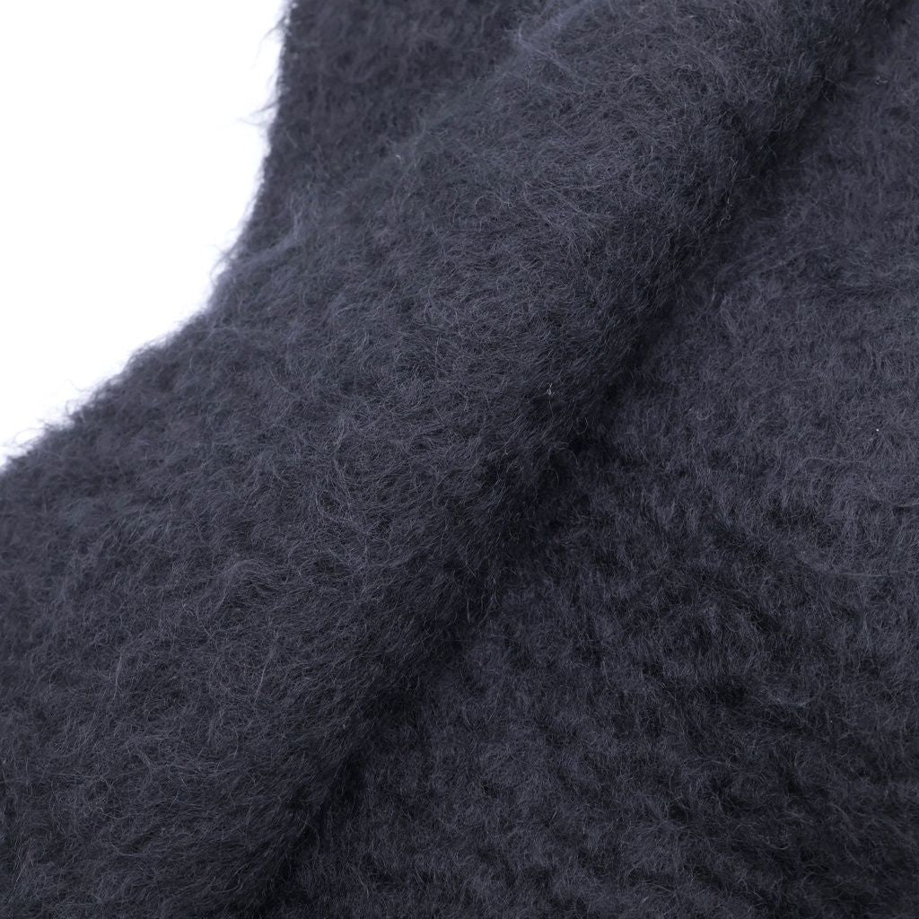 Loewe Anagram Fringe Scarf Wool Mohair Black — view 5