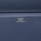 Hermes Agenda Vision 2 Blue Agate Chevre Mysore Leather Notebook Cover Silver — view 5