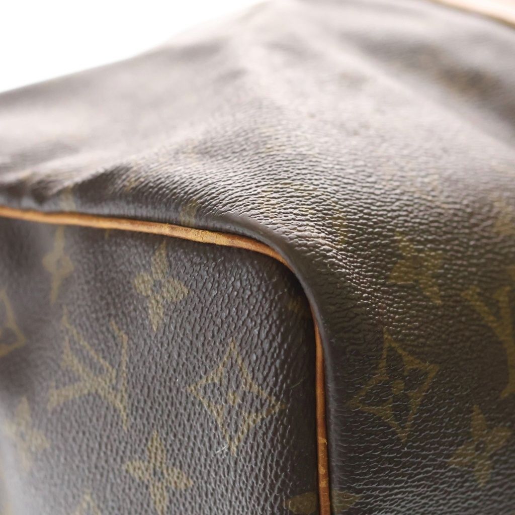 Louis Vuitton Monogram Keepall Bandouliere 50 2-Way Boston Bag Brown Leather — view 5