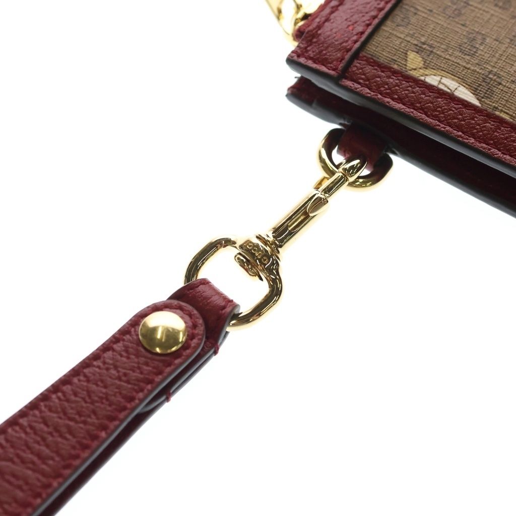 Gucci Doraemon Mini GG Supreme Canvas Clutch Brown — view 7