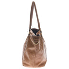 Gucci Interlocking Camel Leather Tote Bag Brown — view 3