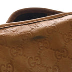 Gucci Interlocking Camel Leather Tote Bag Brown — view 6