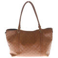 Gucci Interlocking Camel Leather Tote Bag Brown