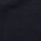Hermes Large Shawl Logo Button Navy Leather Trim Scarf — view 2