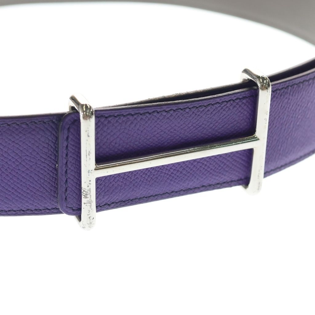 Hermes Constance Idem Reversible Belt Purple Gray — view 4