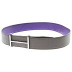 Hermes Constance Idem Reversible Belt Purple Gray — view 5