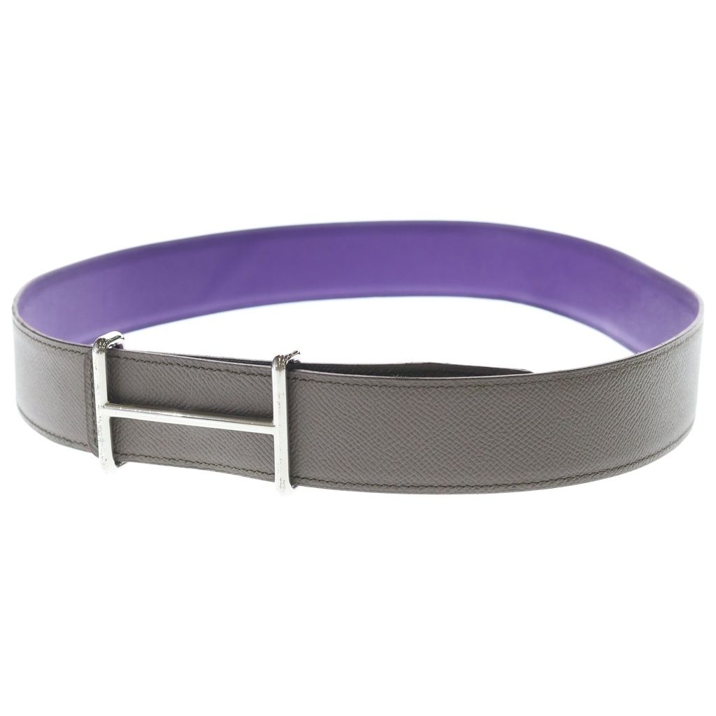 Hermes Constance Idem Reversible Belt Purple Gray — view 5
