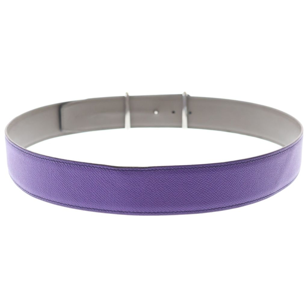 Hermes Constance Idem Reversible Belt Purple Gray — view 2