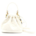 Dior Jolie Bucket Bag Lambskin White