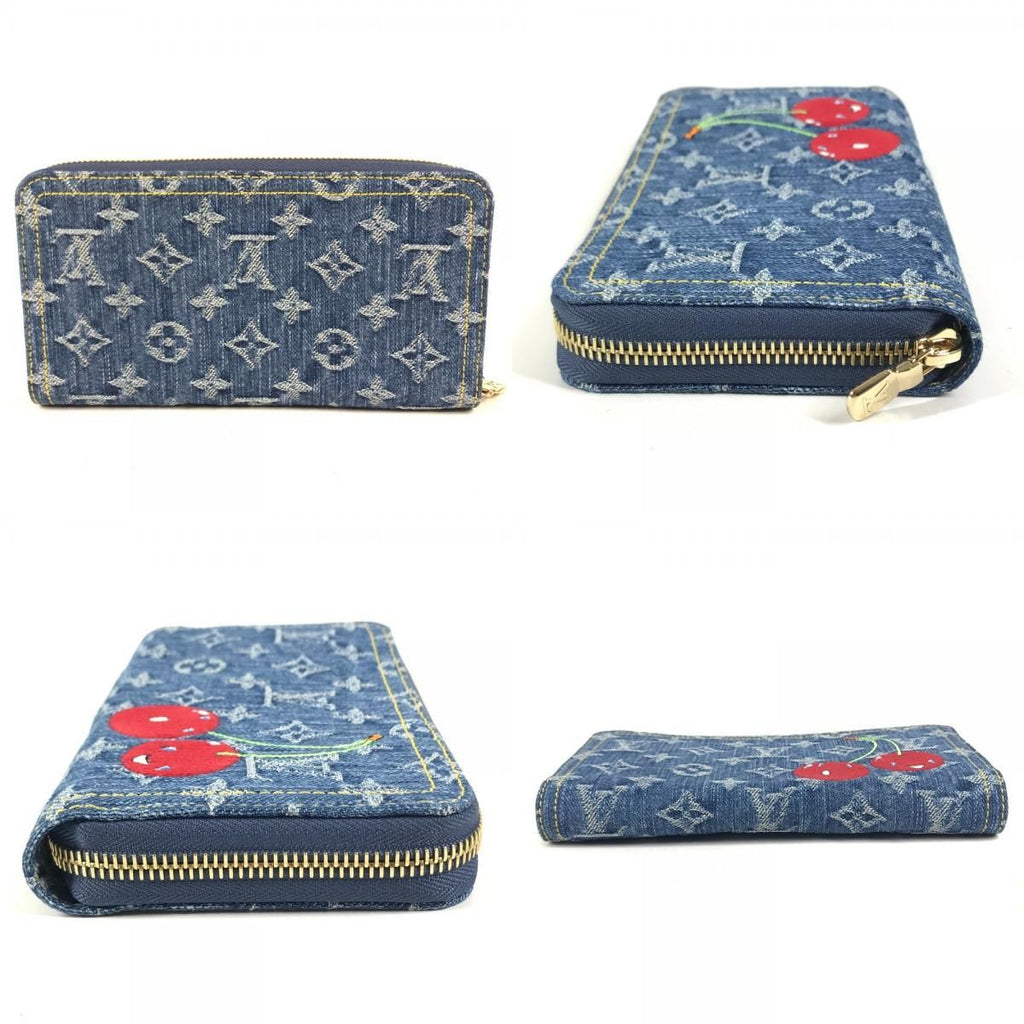 Louis Vuitton Wallet LV TM Zippy Monogram Denim Canvas Blue — view 8