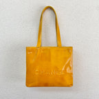 Chanel Tote Bag Vintage Enamel Yellow