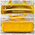 Chanel Tote Bag Vintage Enamel Yellow — view 4