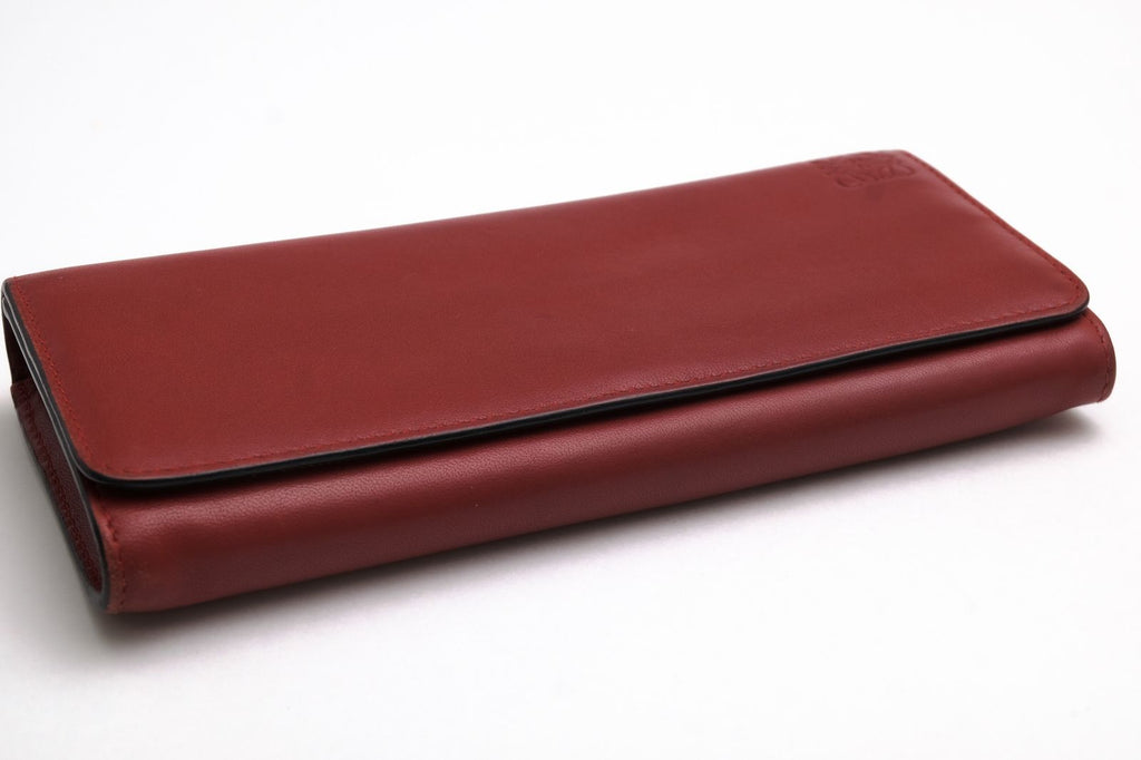 Loewe Wallet Leather Red Continental Coin Pocket — view 4