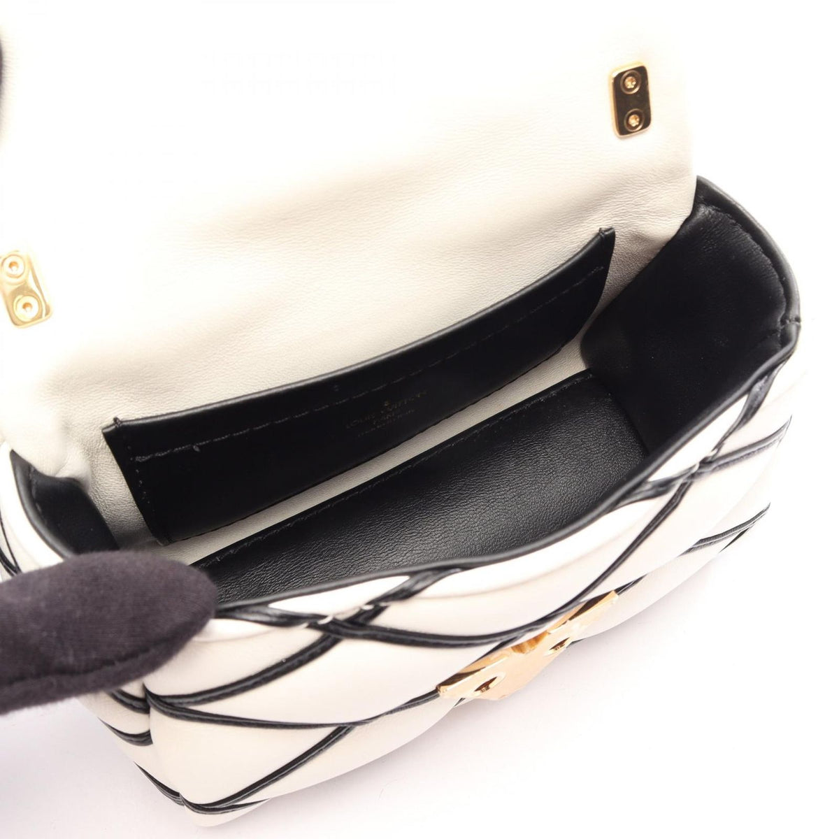 Louis Vuitton Shoulder Bag Pico Maltage Blanc Leather — view 3