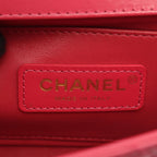 Chanel Shoulder Bag Quilted Small Flap Dark Pink Leather Chain — view 4