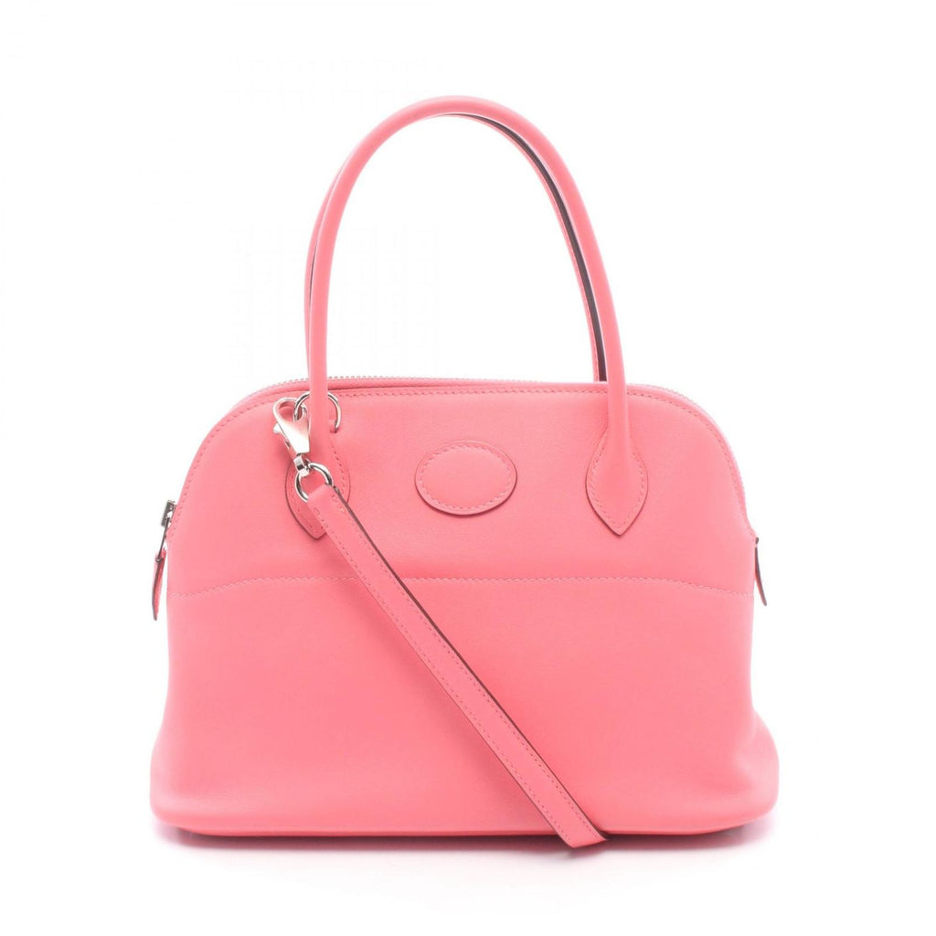 Hermes Handbag Bo 27 2-Way Rose Seal Leather